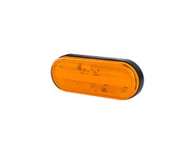 LD 2771 Габаритно-контурный фонарь NEON HOR 123 12 LED с отражателем оранжевый 2функции: габарит боковой/светоотражатель 52771 LD 2771 Габаритно-контурный фонарь NEON HOR 123 12 LED с отражателем оранжевый 2функции: габарит боковой/светоотражатель 52771